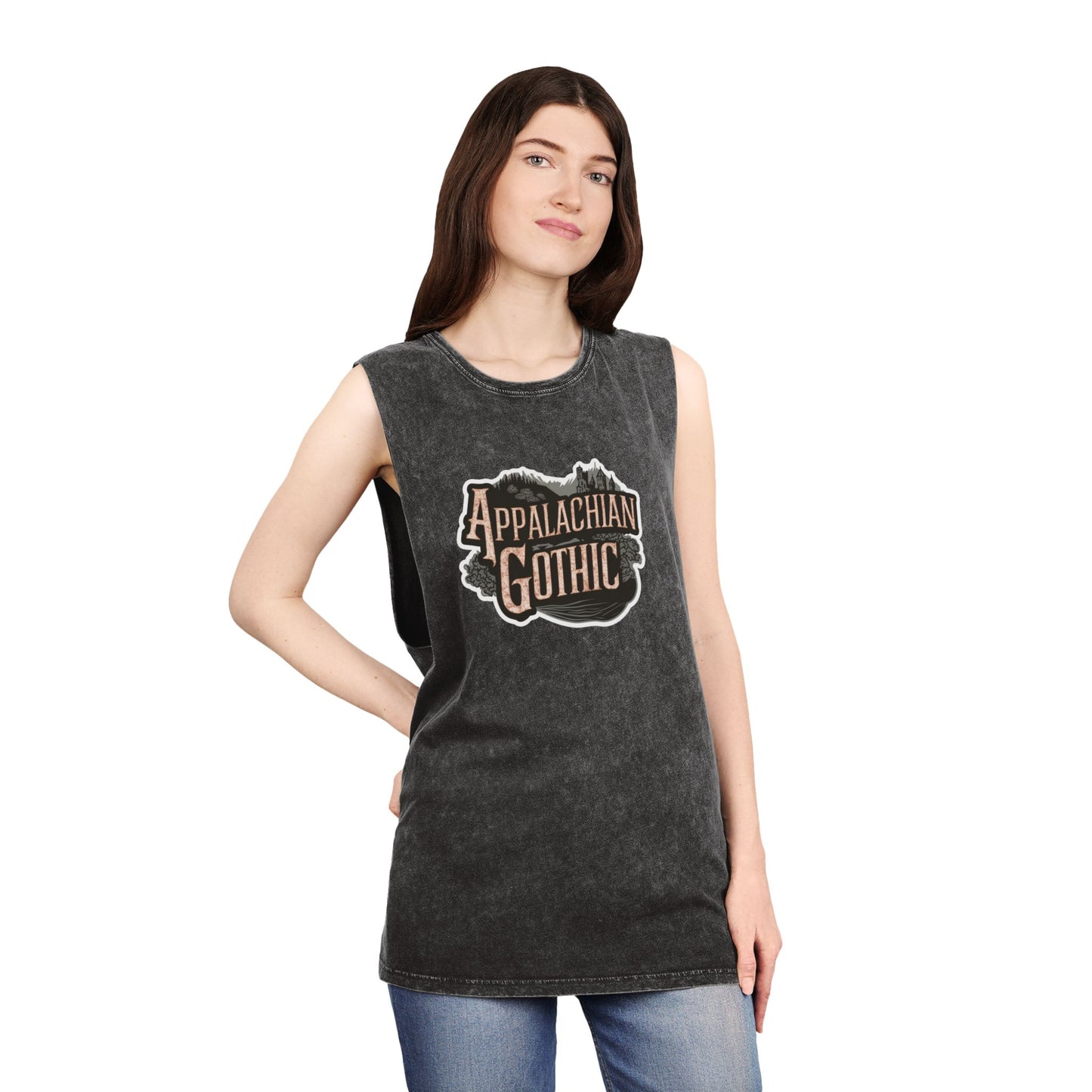 Appalachian Gothic Unisex Stonewash Tank Top