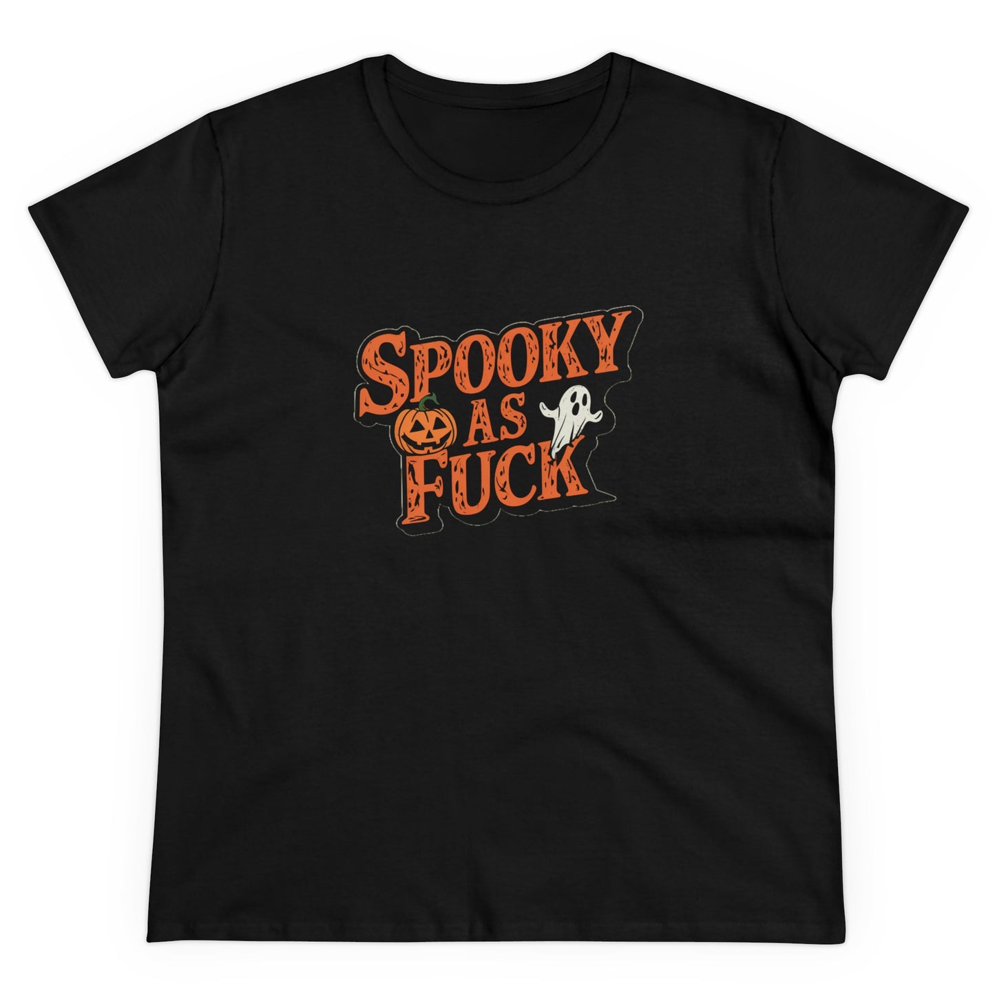 Spooky As Fuck Women's Midweight Cotton Tee