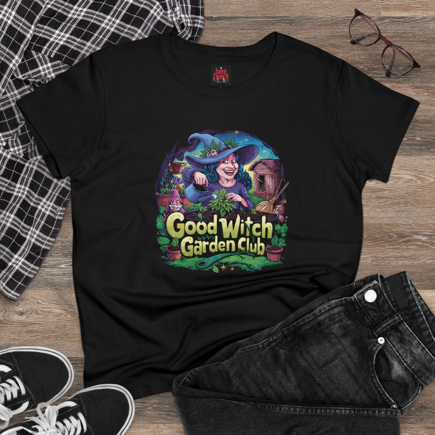 Good Witch Garden Club Women's Midweight Cotton Tee