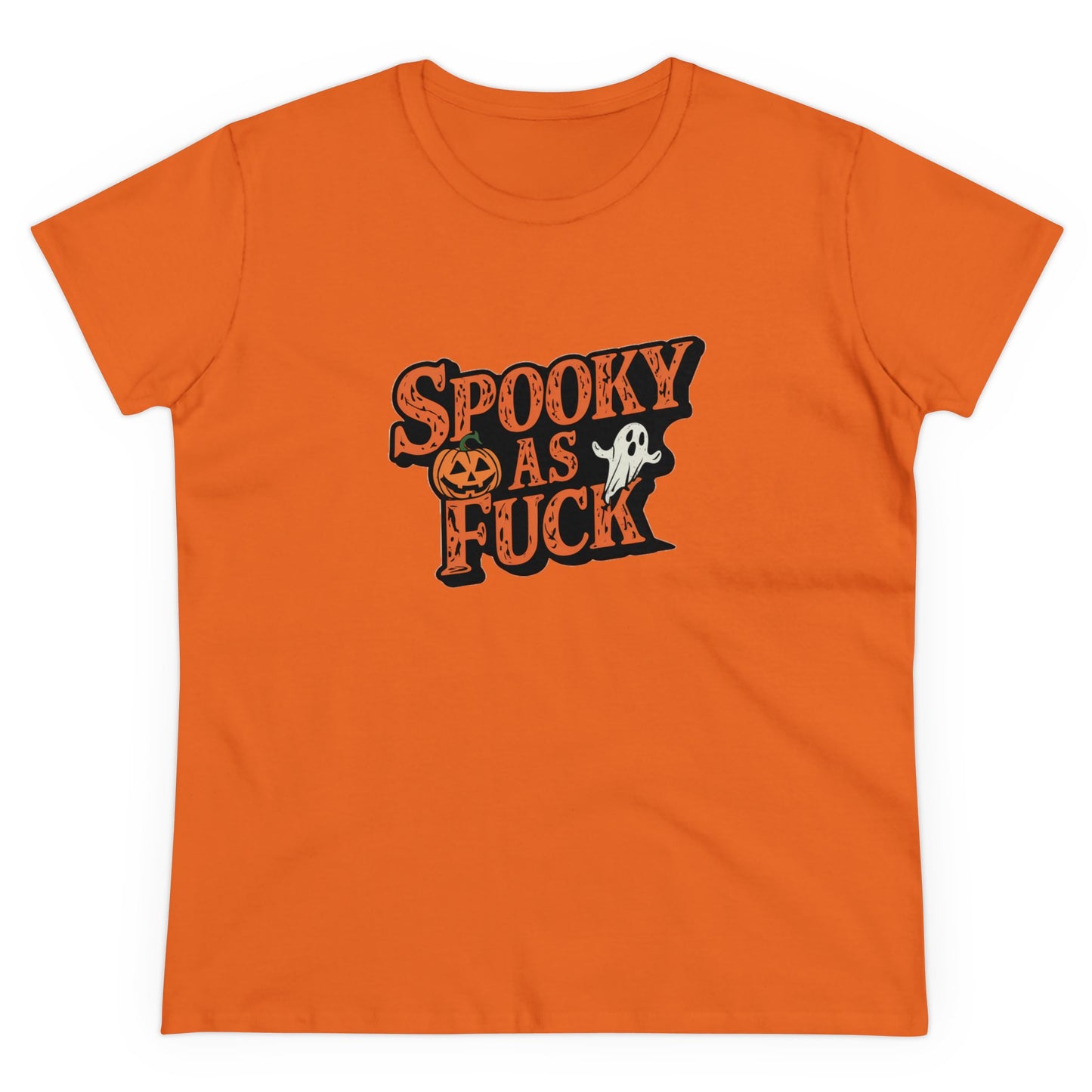 Spooky As Fuck Women's Midweight Cotton Tee