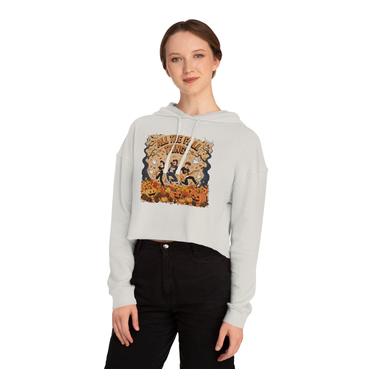 All The Fall Things Women’s Cropped Hooded Sweatshirt