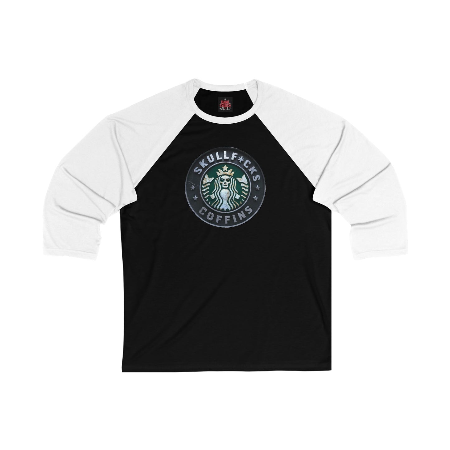 Skullf*cks Coffins 3\4 Sleeve Baseball Tee