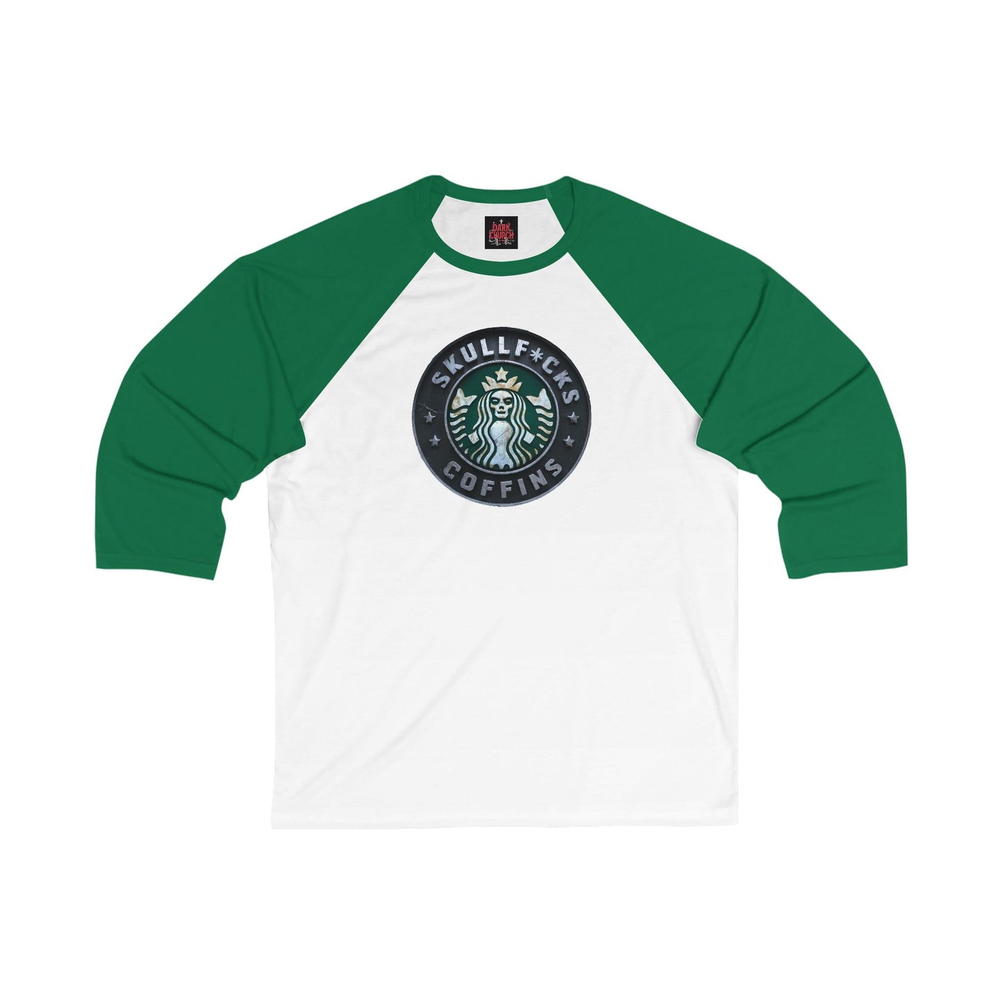 Skullf*cks Coffins 3\4 Sleeve Baseball Tee