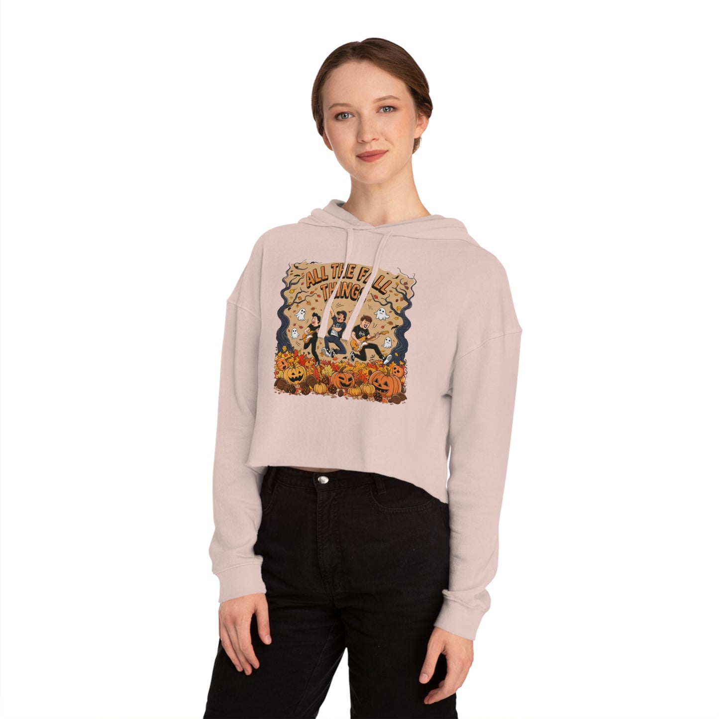 All The Fall Things Women’s Cropped Hooded Sweatshirt