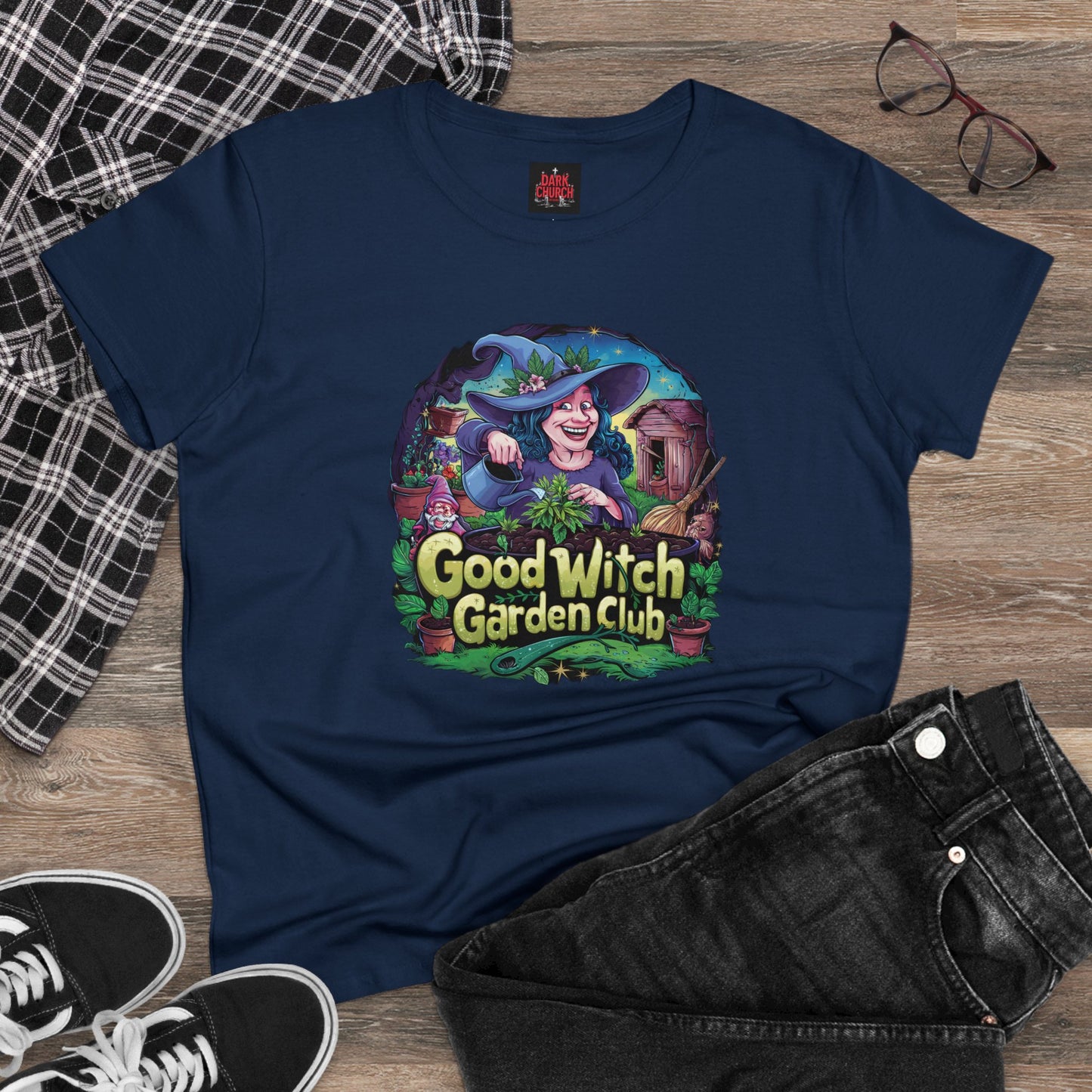 Good Witch Garden Club Women's Midweight Cotton Tee