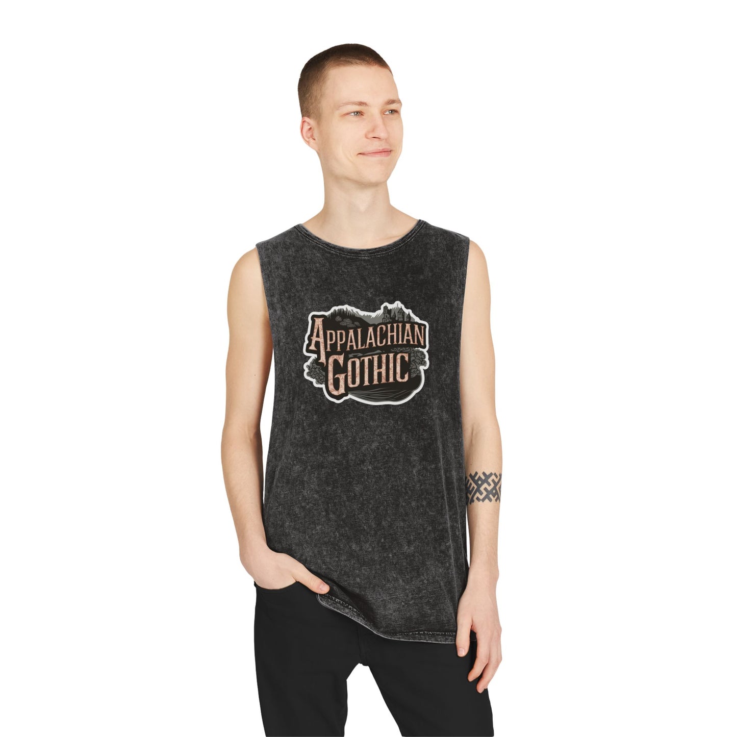 Appalachian Gothic Unisex Stonewash Tank Top