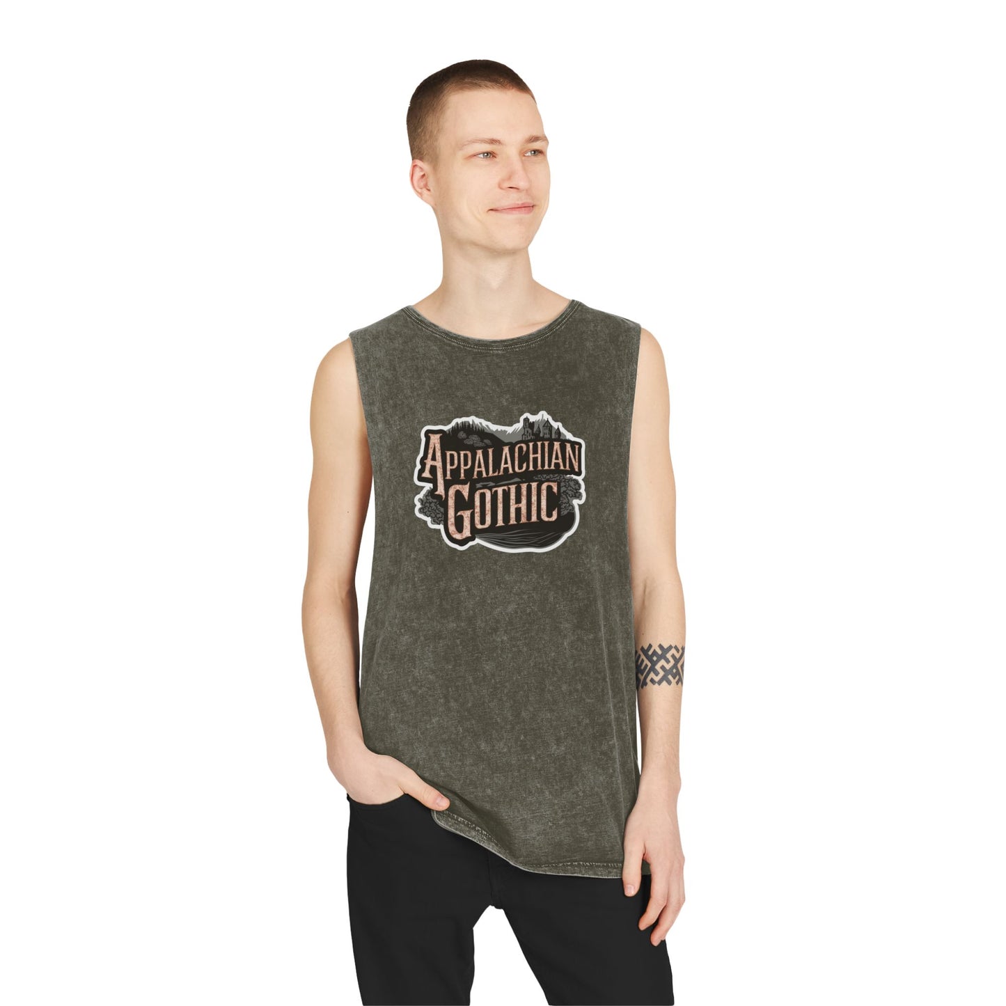 Appalachian Gothic Unisex Stonewash Tank Top