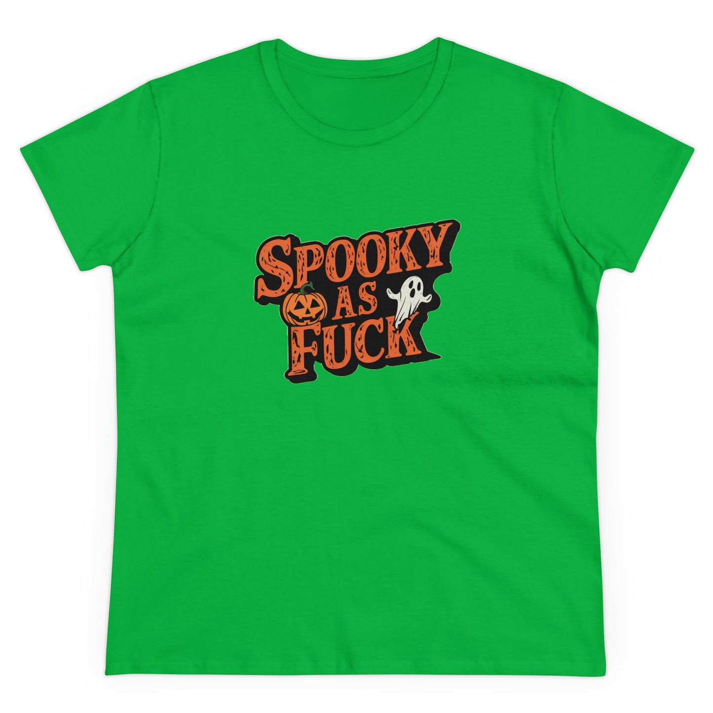 Spooky As Fuck Women's Midweight Cotton Tee