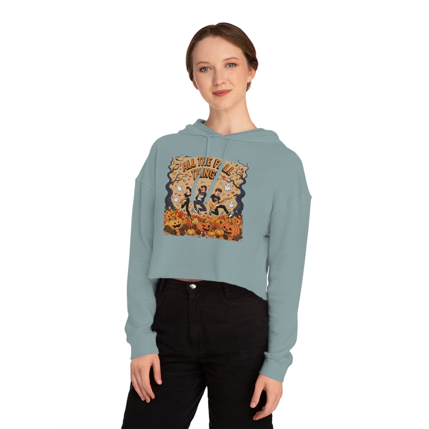 All The Fall Things Women’s Cropped Hooded Sweatshirt