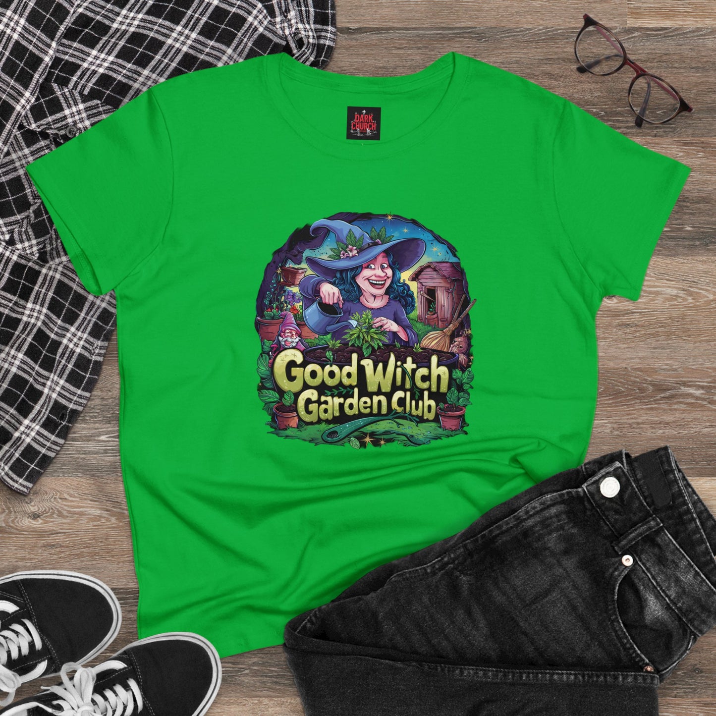 Good Witch Garden Club Women's Midweight Cotton Tee